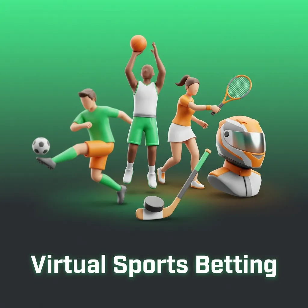 BC Game virtual sports betting interface showing computer-generated football, cricket, horse and greyhound events running nonstop