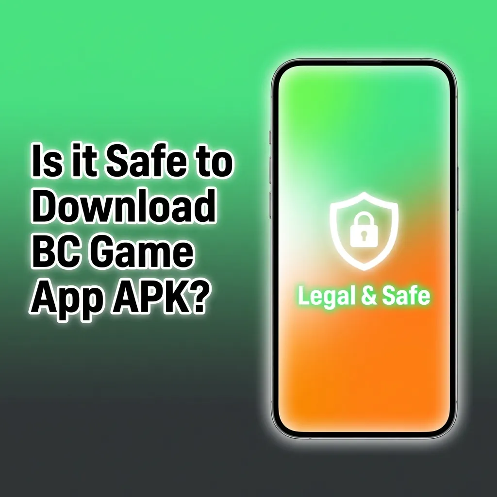 Illustration of a secure BC Game app with lock icon, SSL encryption symbols, and Curacao eGaming licence badge